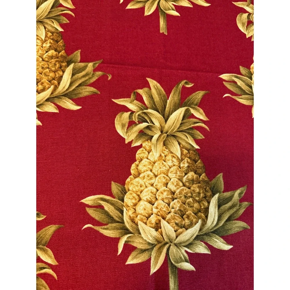 Vtg‎ Pineapples Fabric 25